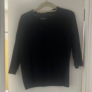 Metric knits Black Long Sleeve Top